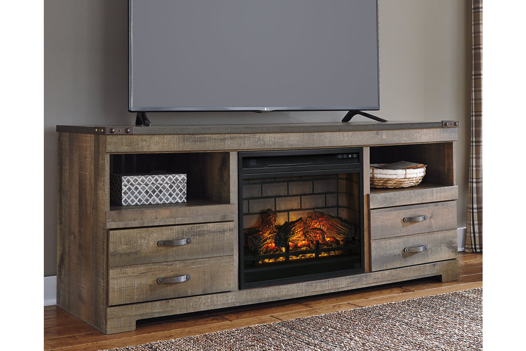 Trinell 63" TV Stand with Electric Fireplace (W446W9)