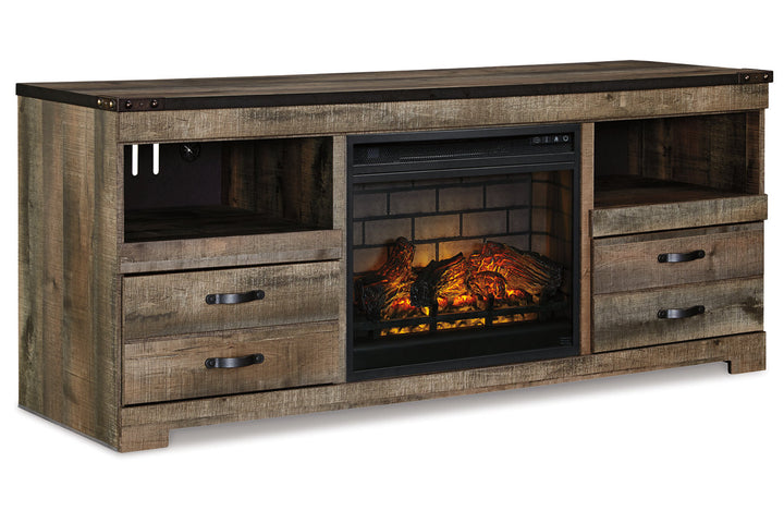 Trinell 63" TV Stand with Electric Fireplace (W446W9)