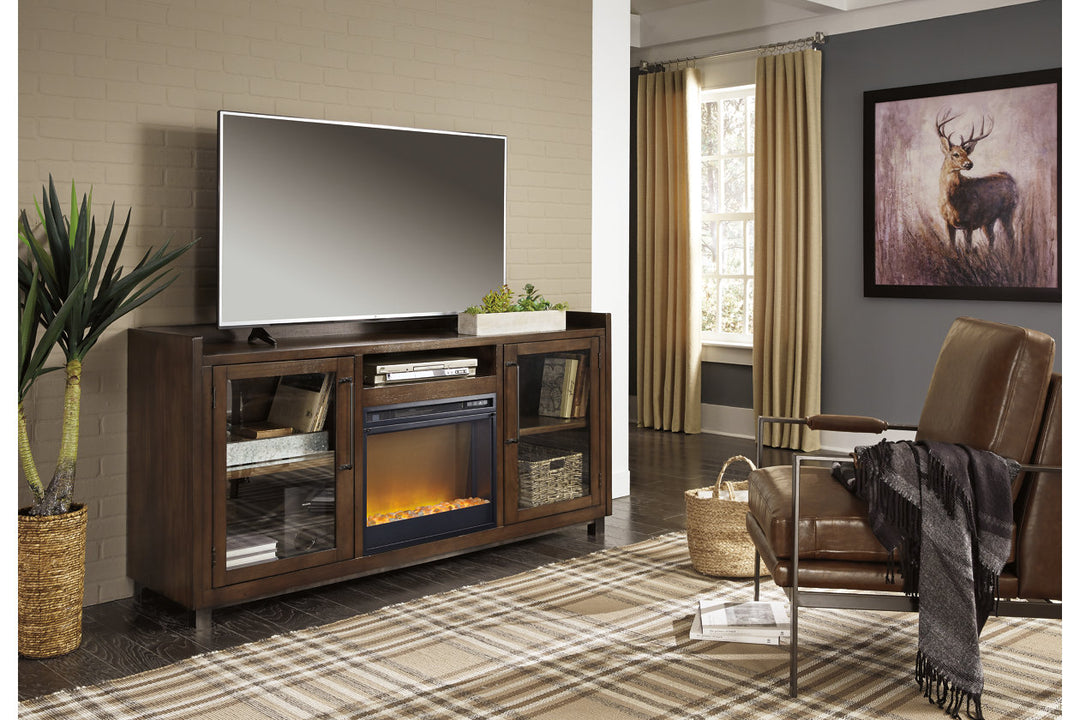 Starmore 70" TV Stand with Electric Fireplace (W633W4)