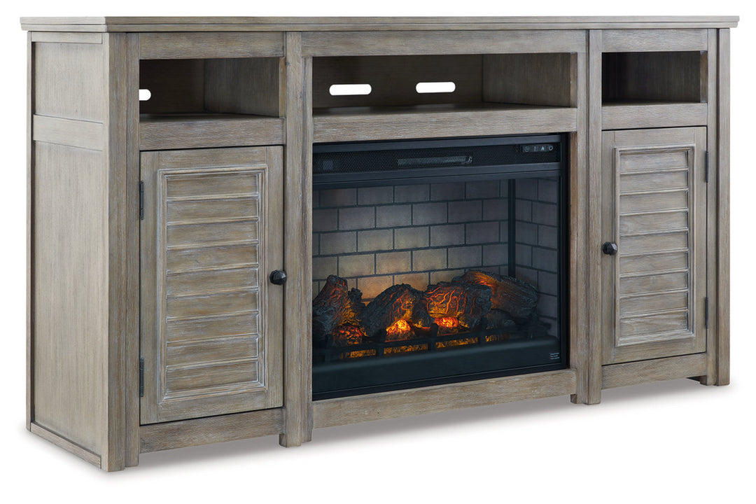 Moreshire 72" TV Stand with Electric Fireplace (W659W1)