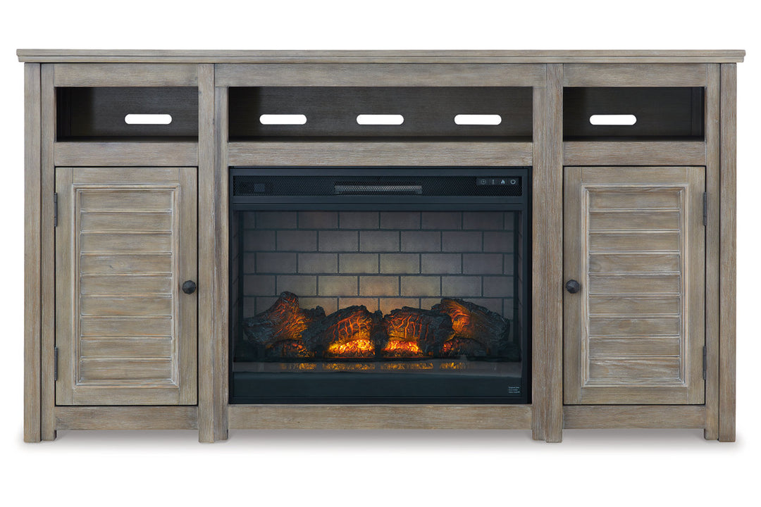 Moreshire 72" TV Stand with Electric Fireplace (W659W1)