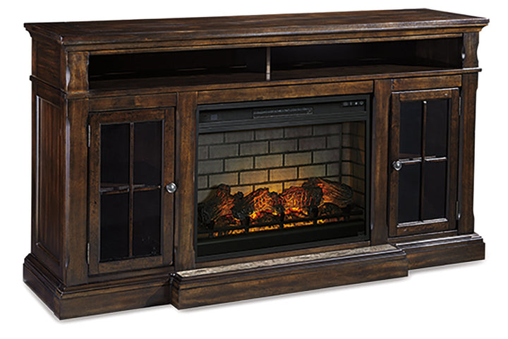 Roddinton 72" TV Stand with Electric Fireplace (W701W8)