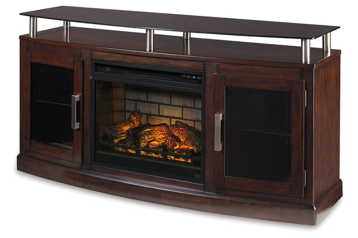 Chanceen 60" TV Stand with Electric Fireplace (W757W4)