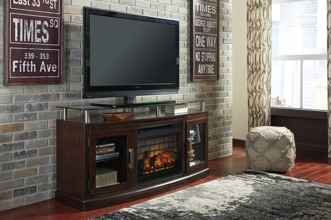 Chanceen 60" TV Stand with Electric Fireplace (W757W4)