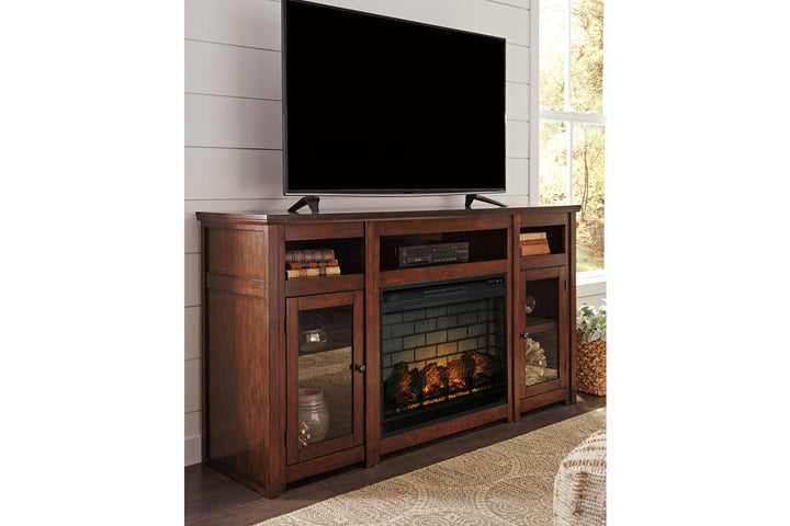 Harpan 72" TV Stand with Electric Fireplace (W797W2)