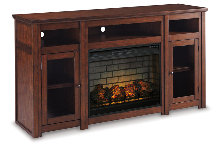 Harpan 72" TV Stand with Electric Fireplace (W797W2)