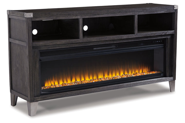 Todoe 65" TV Stand with Electric Fireplace (W901W1)