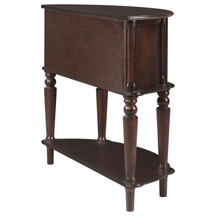 Brenda Console Table with Curved Front Brown (950059)