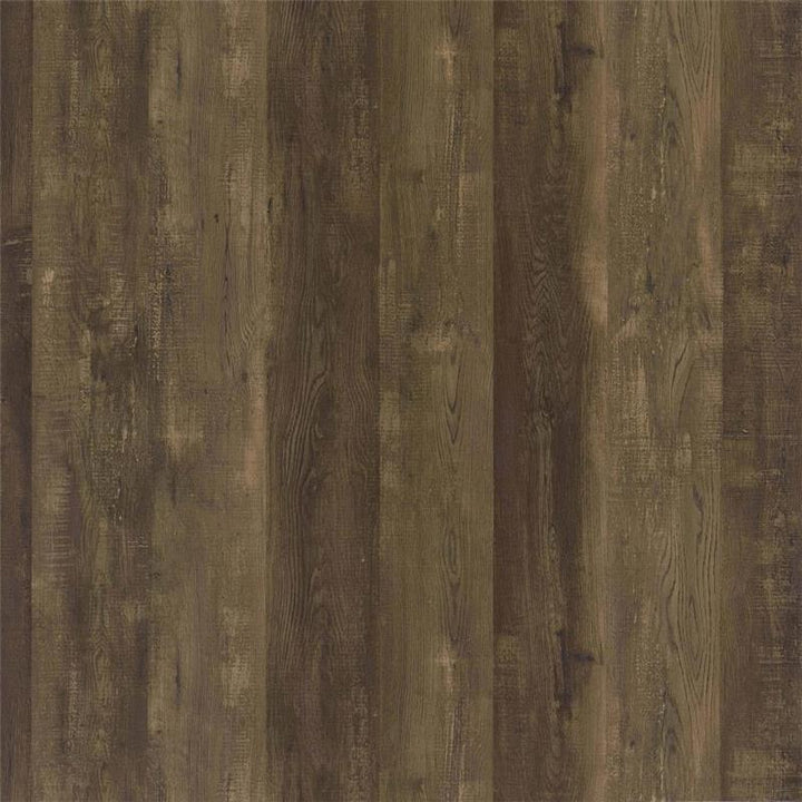 Elmcrest 40-inch Wall Shelf Black and Rustic Oak (804417)