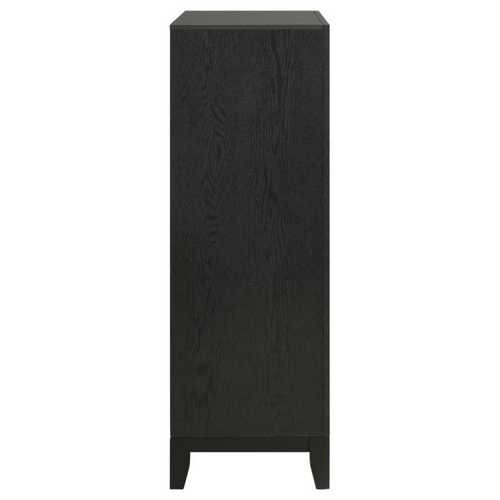 Valencia 5-drawer Chest Light Brown and Black (223045)