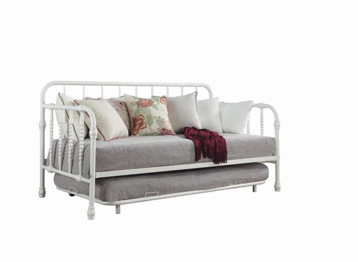 Marina Twin Metal Daybed with Trundle White (300766)