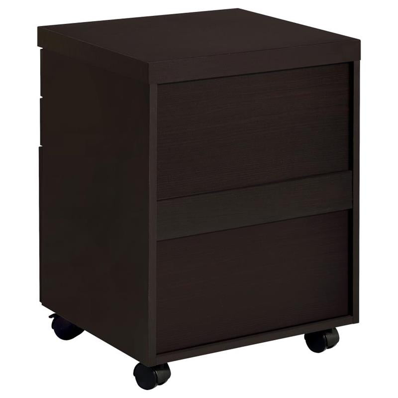 Skylar 3-drawer Mobile File Cabinet Cappuccino (800894)