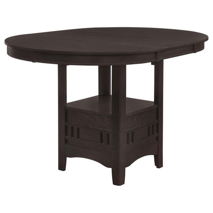 Lavon Oval Counter Height Table Espresso (102888)