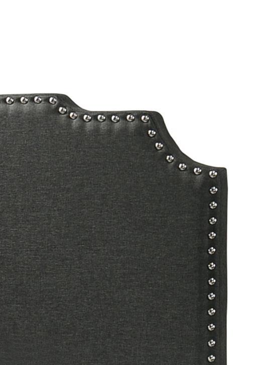 Tamarac Upholstered Nailhead Queen Bed Grey (310063Q)