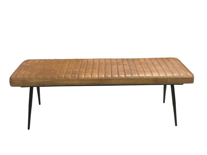 Misty Cushion Side Bench Camel and Black (110643)