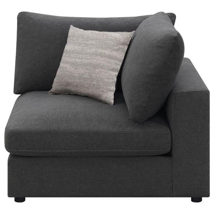 Serene Upholstered Corner Charcoal (551325)