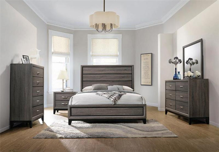 Watson Bedroom Set Grey Oak and Black (212421Q-S5)