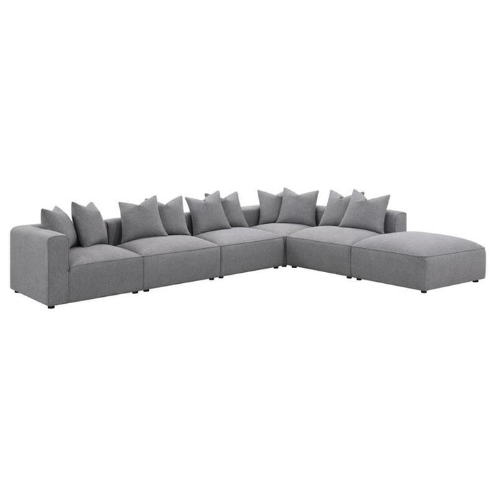 Jennifer 6-piece Tight Seat Modular Sectional Grey (551594-SET)