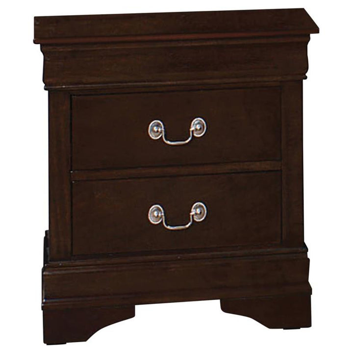 Louis Philippe 2-drawer Nightstand Cappuccino (202412)