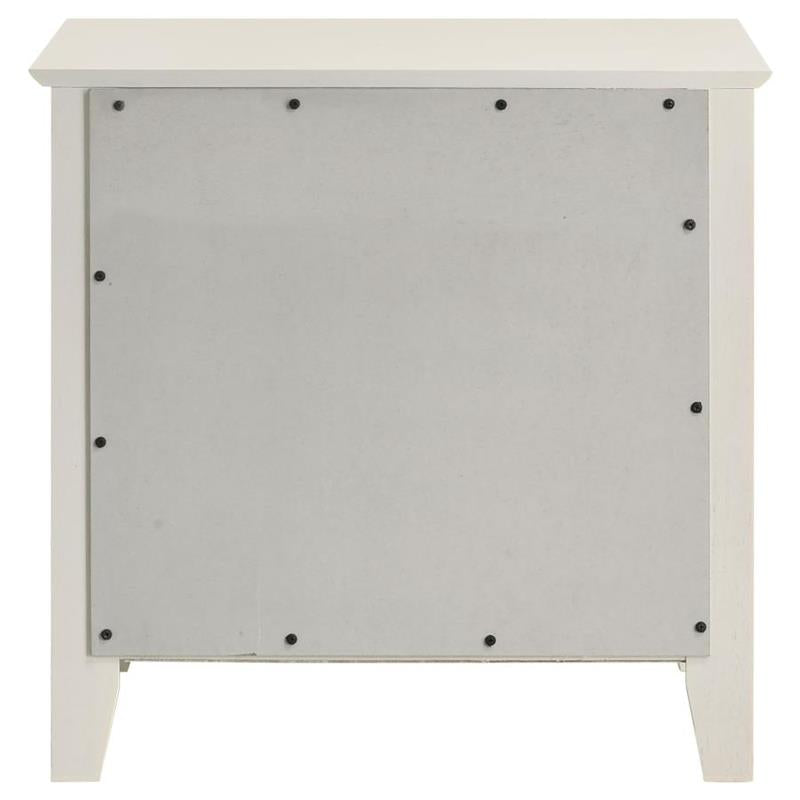 Selena 2-drawer Nightstand Cream White (400232)