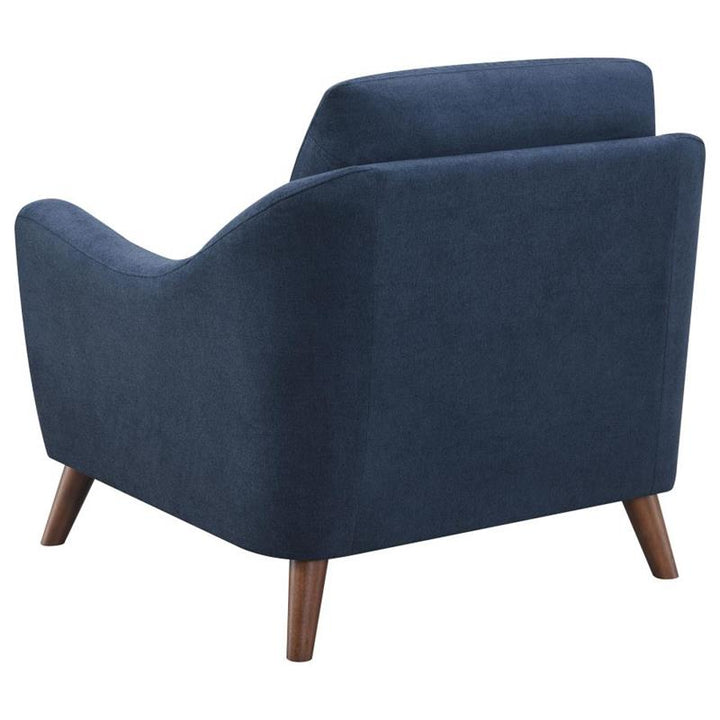 Gano Sloped Arm Upholstered Chair Navy Blue (509516)