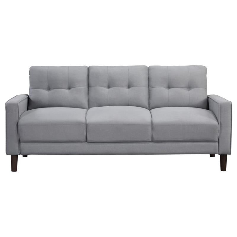 Bowen Upholstered Track Arms Tufted Sofa Grey (506781)