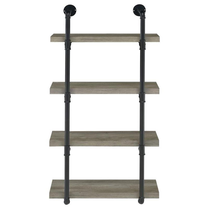 Elmcrest 24-inch Wall Shelf Black and Grey Driftwood (804416)