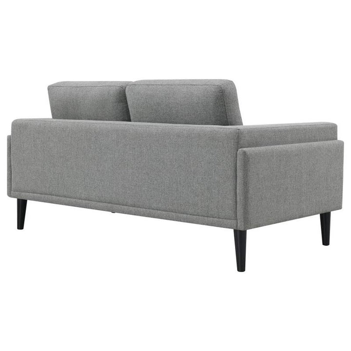 Rilynn Upholstered Track Arms Loveseat Grey (509525)