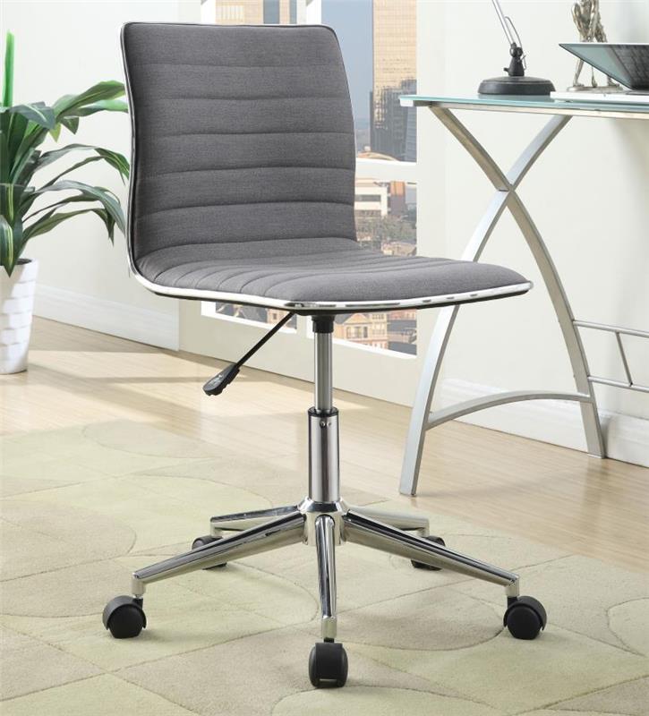 Chryses Adjustable Height Office Chair Grey and Chrome (800727)