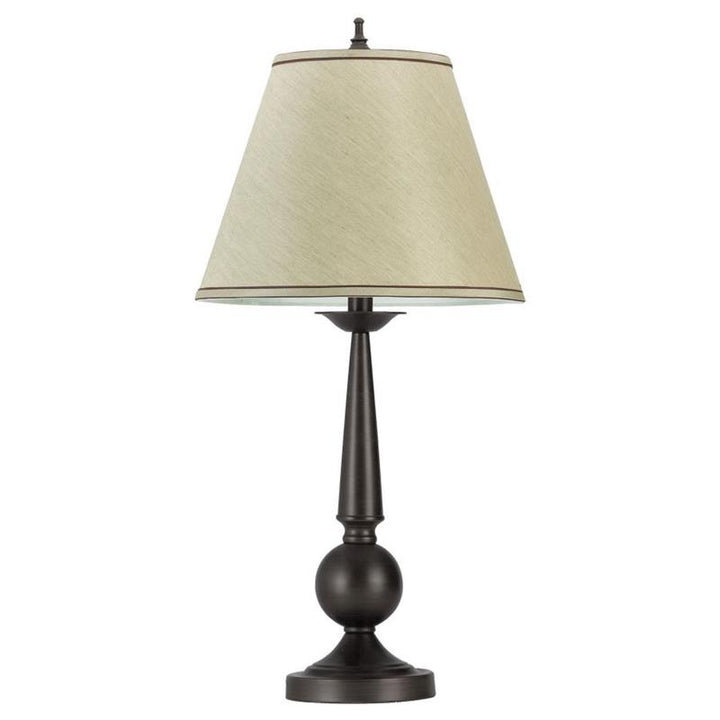 Ochanko Cone shade Table Lamps Bronze and Beige (Set of 2) (901254)