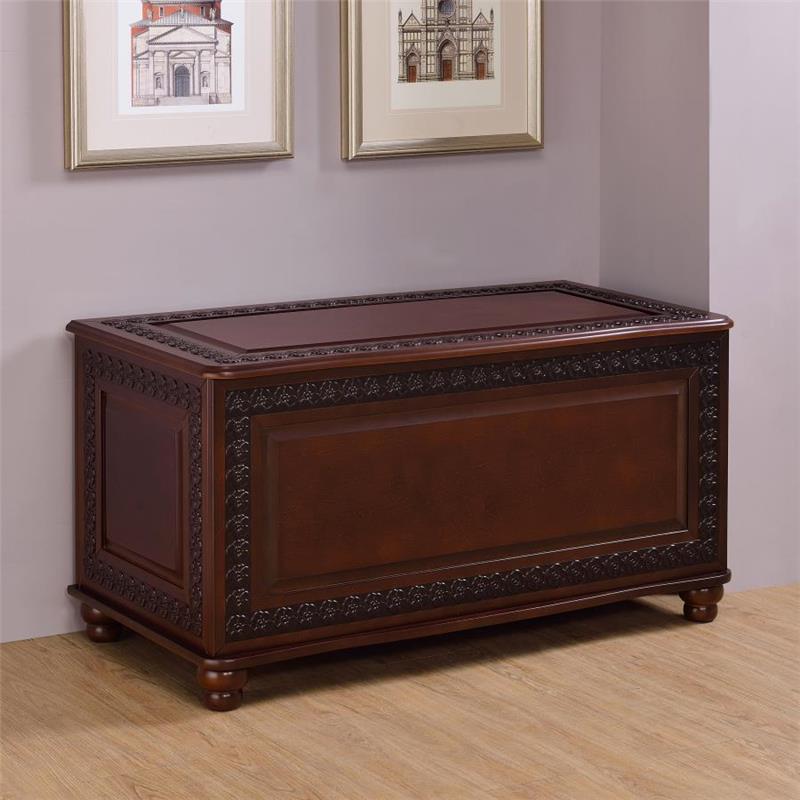 Finlay Flip Open Storage Cedar Chest Deep Tobacco (900012)