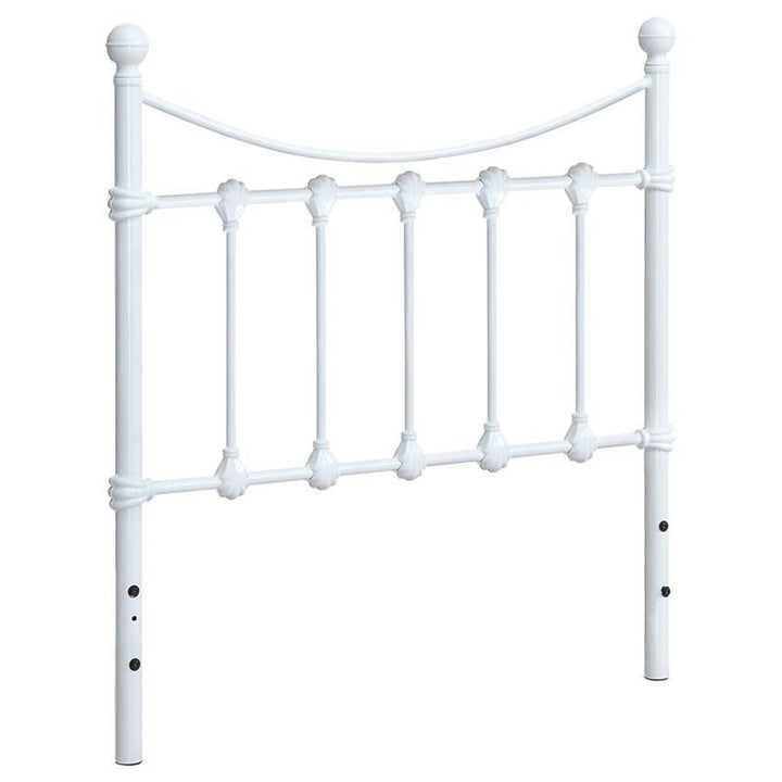 Marie Twin Metal Headboard White (450101T)