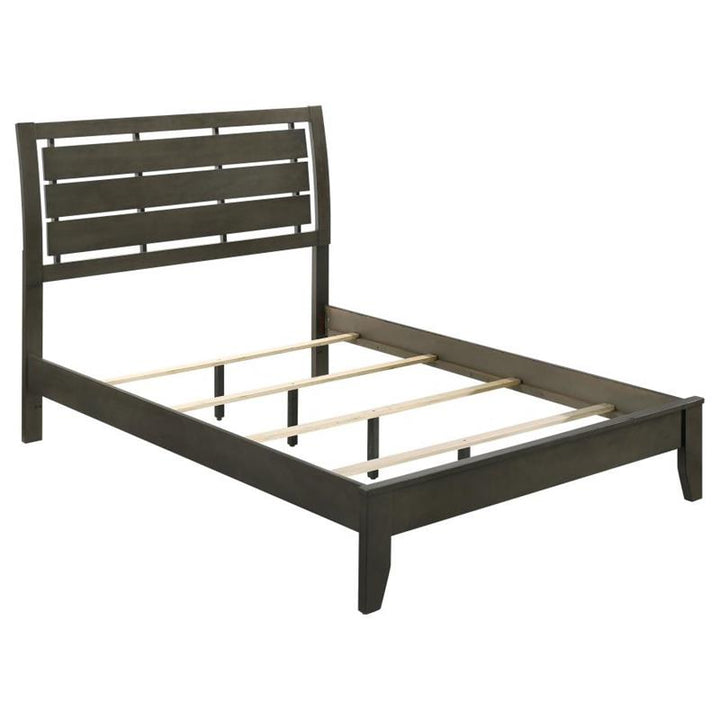 Serenity Full Panel Bed Mod Grey (215841F)