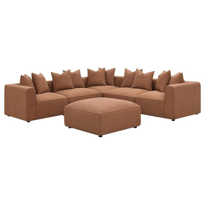 Jennifer Upholstered Corner Terracotta (551592)