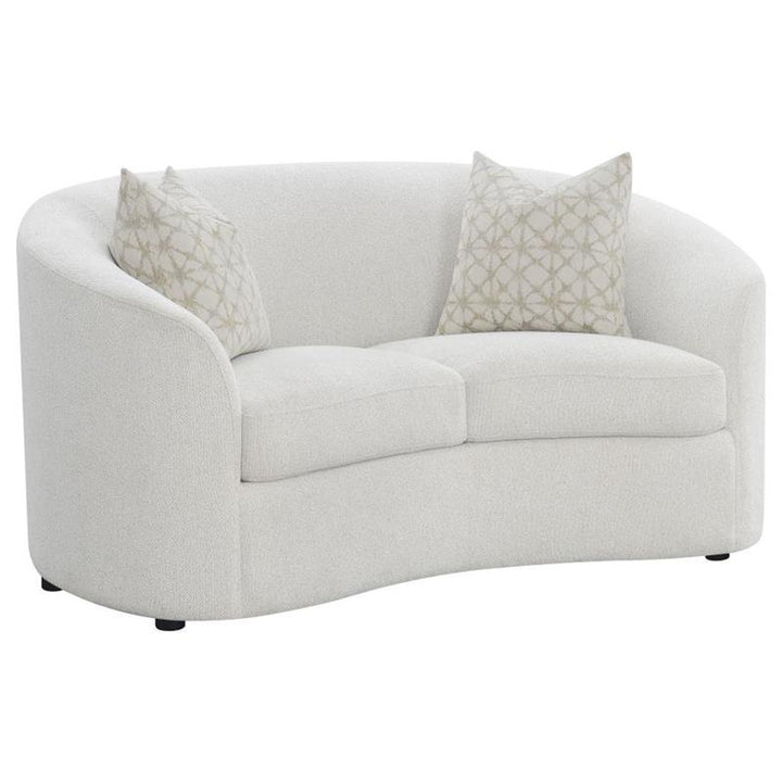 Rainn 3-piece Upholstered Tight Back Living Room Set Latte (509171-S3)