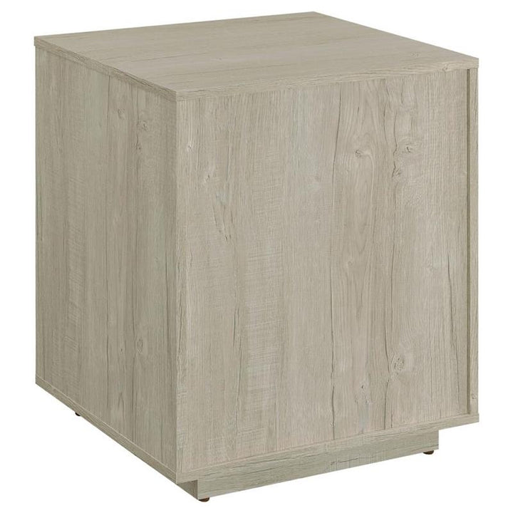 Loomis 3-drawer Square File Cabinet Whitewashed Grey (805882)