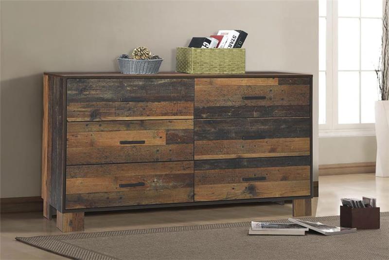 Sidney 6-drawer Dresser Rustic Pine (223143)