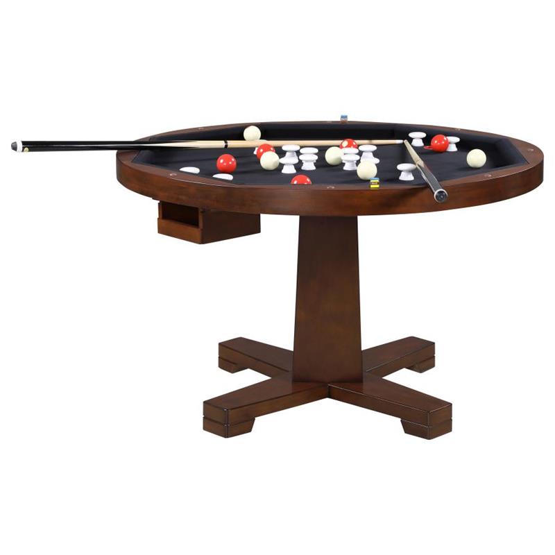 Marietta 5-piece Game Table Set Tobacco and Tan (100171-S5)