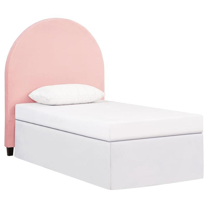 June Upholstered Arched Twin Headboard Blush (315927T)