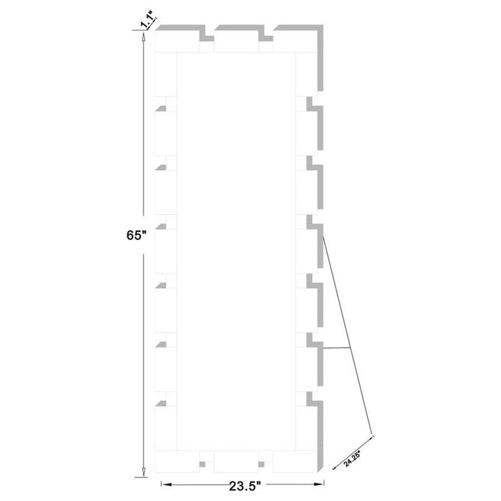 Tavin Geometric Frame Cheval Mirror (961634)