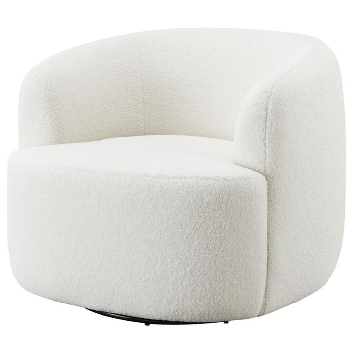 Hudson Upholstered Swivel Chair Natural (905726)