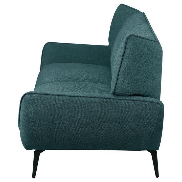 Acton Upholstered Flared Arm Sofa Teal Blue (511161)