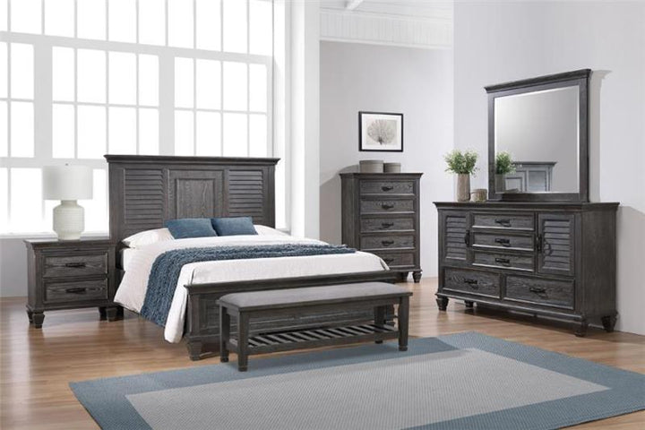 Franco 5-piece Queen Panel Bedroom Set Weathered Sage (205731Q-S5)