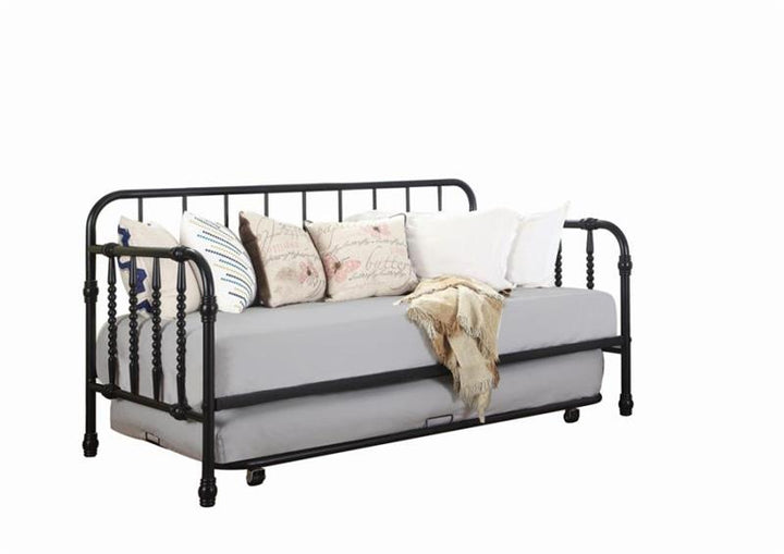 Marina Twin Metal Daybed with Trundle Black (300765)