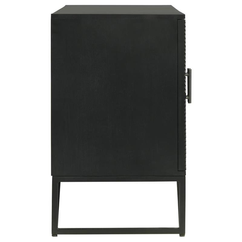 Riddell 3-door Accent Cabinet Black (959630)