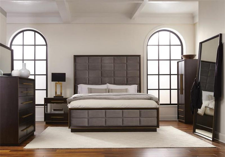 Durango 5-piece Queen Panel Bedroom Set Grey and Smoked Peppercorn (223261Q-S5)