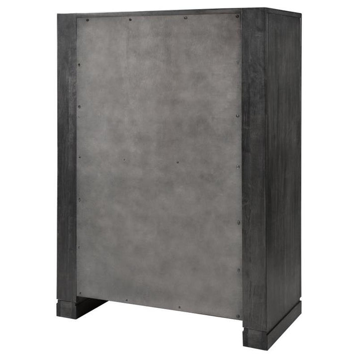 Lorenzo 5-drawer Chest Dark Grey (224265)