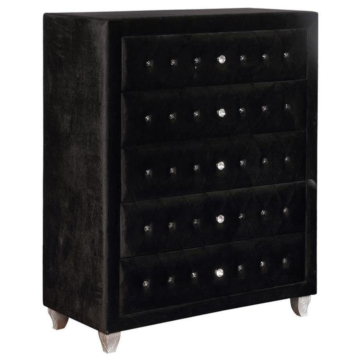 Deanna Deanna 5-drawer Rectangular Chest Black (206105)