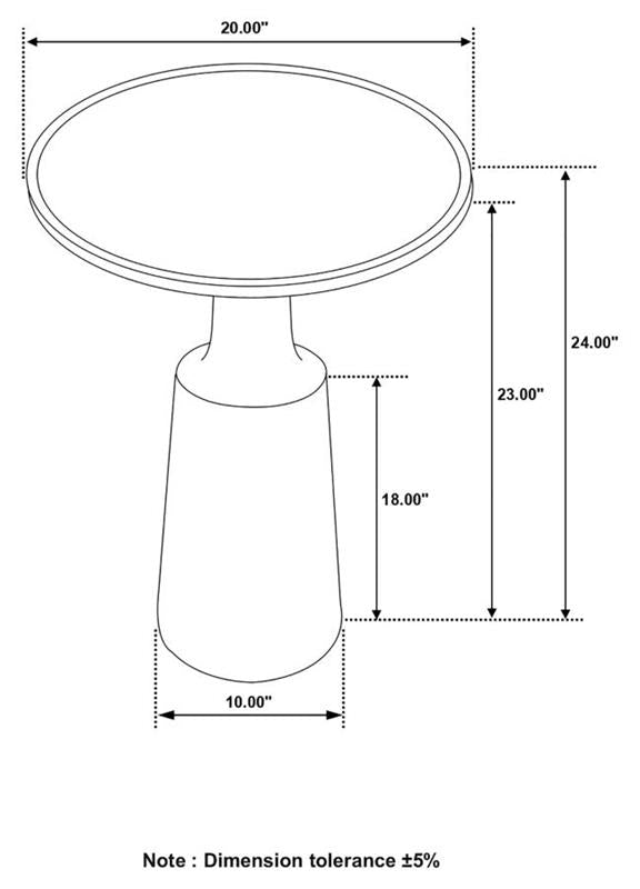 Ixia Round Accent Table (915105)