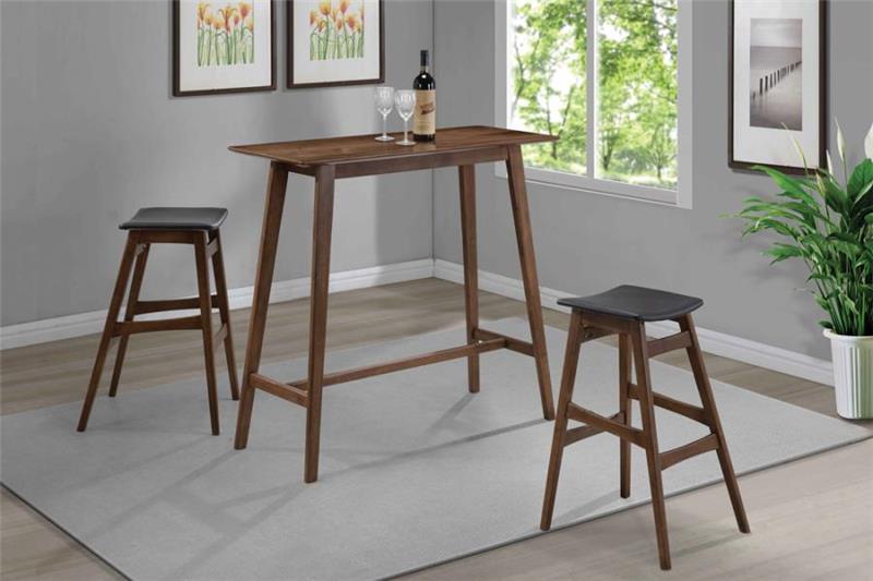 Finnick Rectangular Bar Table Walnut (101436)